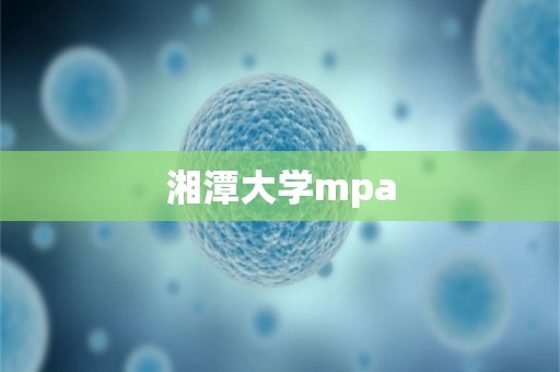 湘潭大学mpa